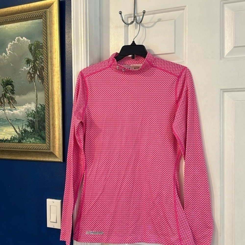Women’s Under Armour Cold Gear Fitted Star Print Turtleneck Long Sleeve Shirt